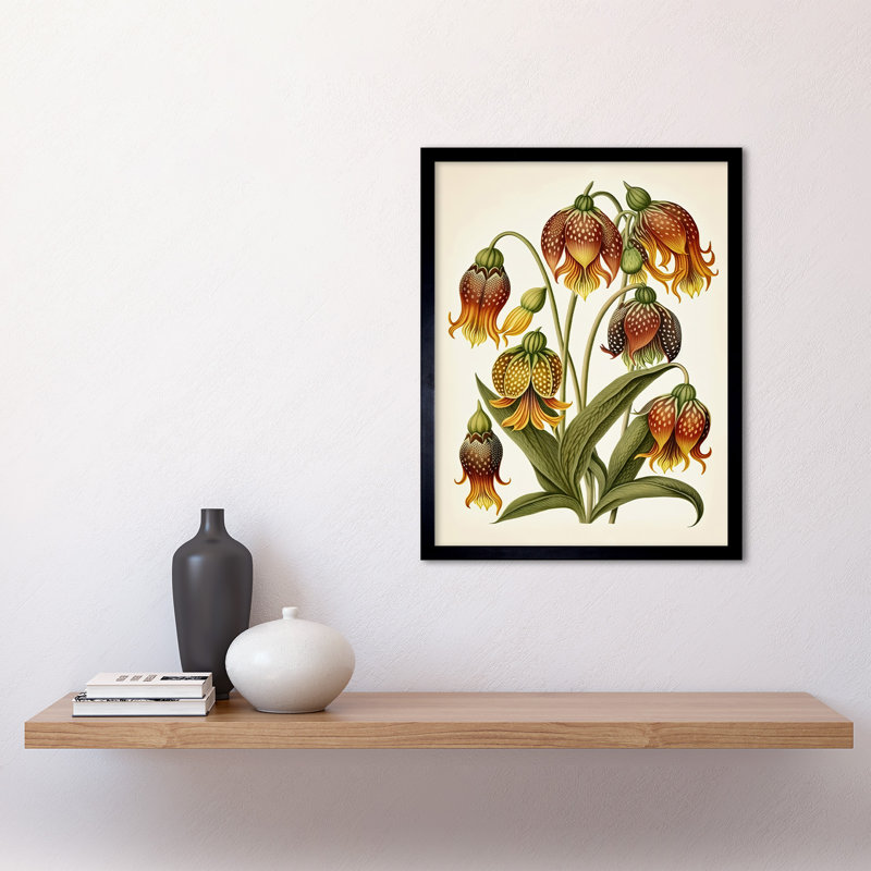Kelseyville Ernst Haeckel Inspired Fritillaria Flower Plant - Single Picture Frame Print