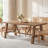 70.87-inch Long Solid Wood Dining Table For Kitchen, Dining Room, Apartment
