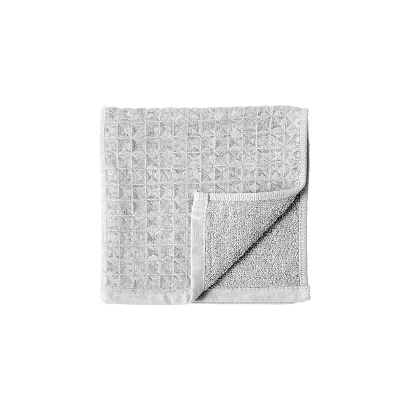 Waffle Twist 100% Cotton Bath Towel, Light Gray, 6 Piece Bath Towel Set