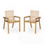Ensemble de 2 chaises d'extérieur Farmhouse
