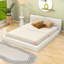  Grand lit plateforme tapissier avec tête de lit Kjellfrid-44330226