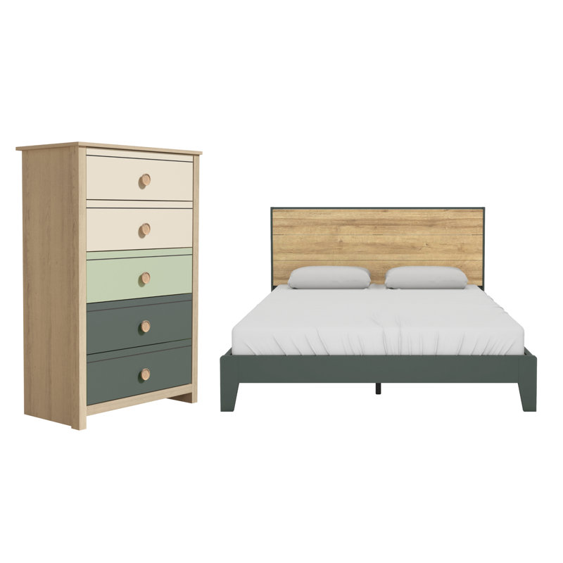 Patton Transitional 2 Piece Bedroom Set