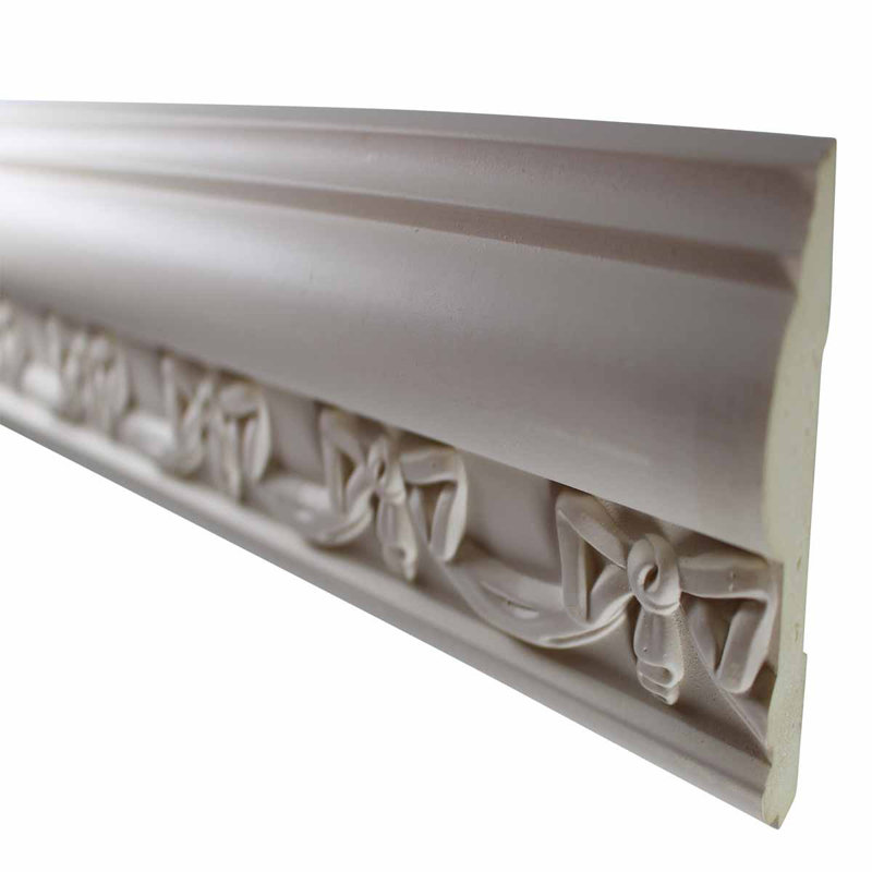 Primed White Urethane Ornate Crown Molding 94" L