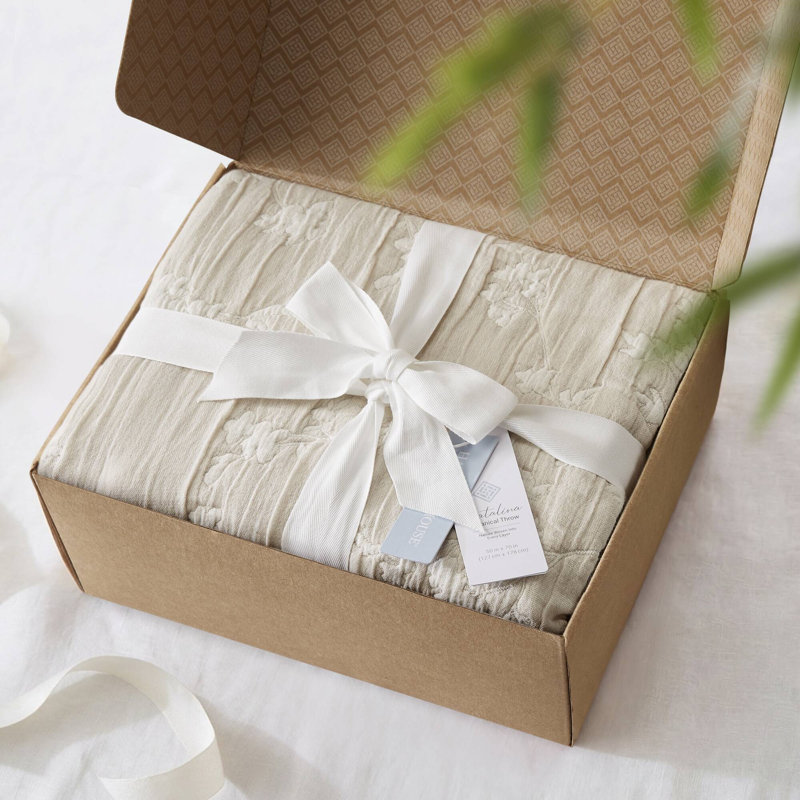 Jeté en coton Catalina, Linen