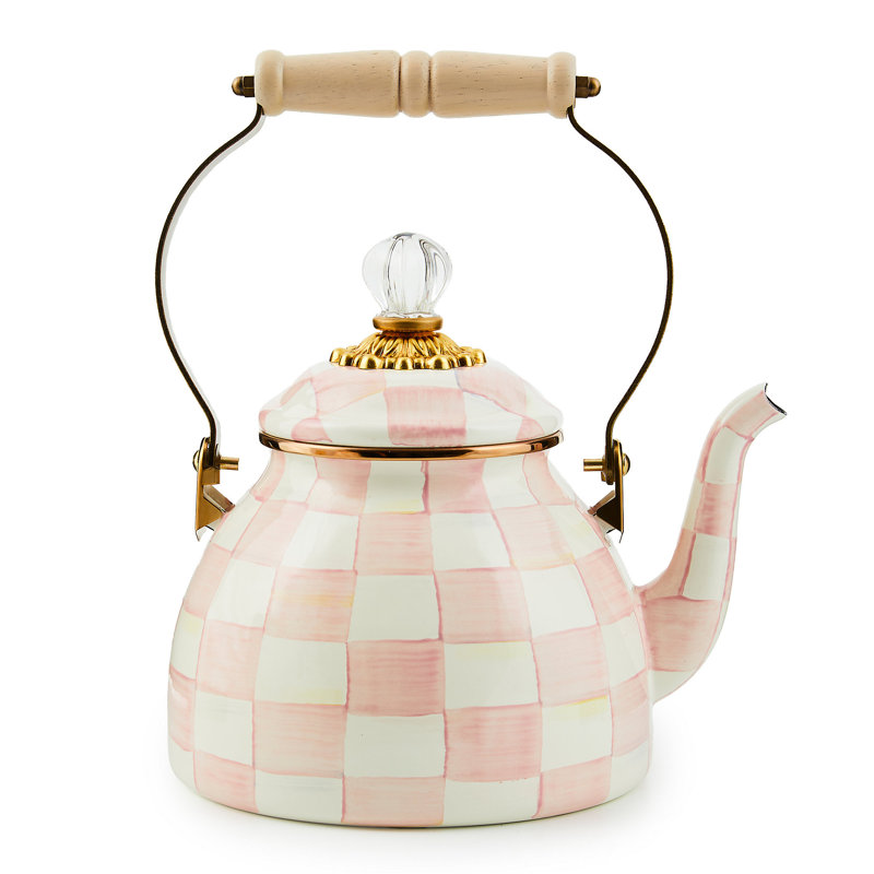 Rosy Check 3 Quart Tea Kettle, 2