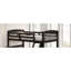 Lit double simple Transition avec lattes et échelle en angle, gris-902676084