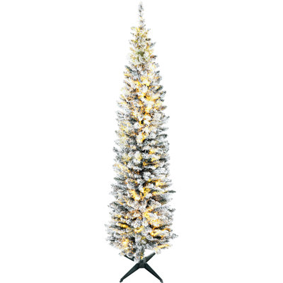 Slim Noble Fir Christmas Tree, 210 Warm White , 499 Tips, , Amazing Splendid