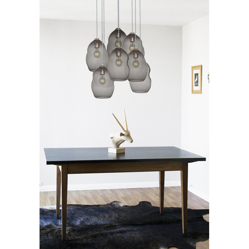 Bubble 8 - Light Chandelier, Black, 100" H x 24" W x 24" D, Incandescent