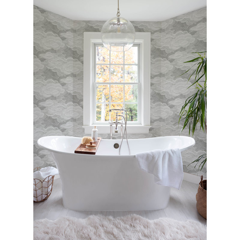 Chuk Abstract Wallpaper Roll, Gray