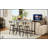 4 Pieces Dining Table Sets With Fixed Table, Ergonomic Stools, And Industrial Design For Modern Homes-145626263-145626260
