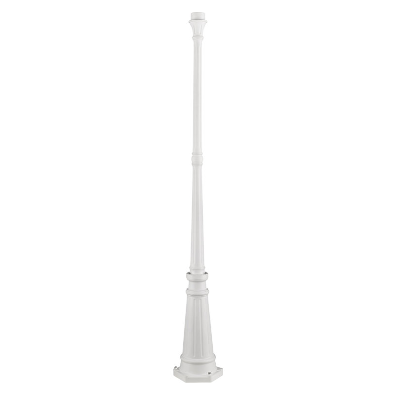 Padma Lantern Post, White