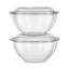 50 Pack 32Oz Clear Plastic Salad Bowls With Lids Disposable Medium Takeout Container With Snap On Lid 