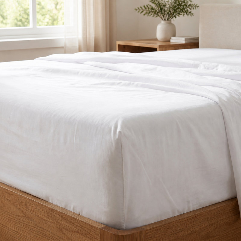 Ensemble de draps en microfibre brossée, California King Sheet Set with 2 Pillowcases, White