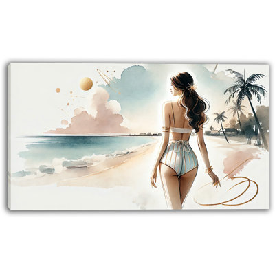 Golden Dunes: Coastal Elegance, art mural sur toile tendue