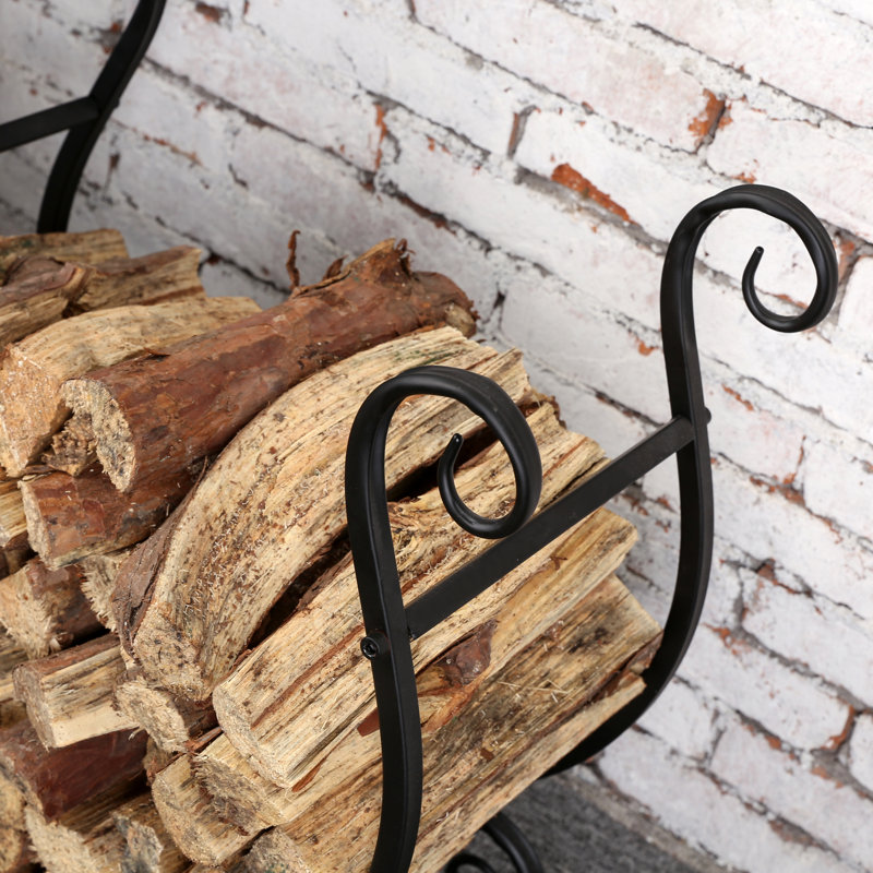 60.3cm W Metal Log Rack