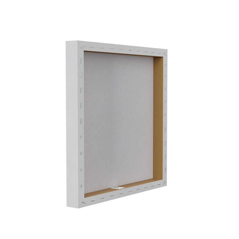 Green Eucalyptus Leaves Botanical Square Canvas with Wooden Frame