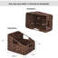 Paniers de rangement en osier, panier en osier imperméable avec poignées, bacs de rangement tissés trapézoïdaux pour l'organisation, panier en osier décoratif, paquet de 2-967567044
