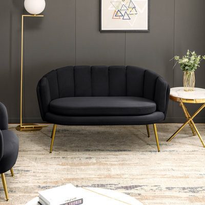 Ifigenia 54.3" Wide Velvet Loveseat with arms