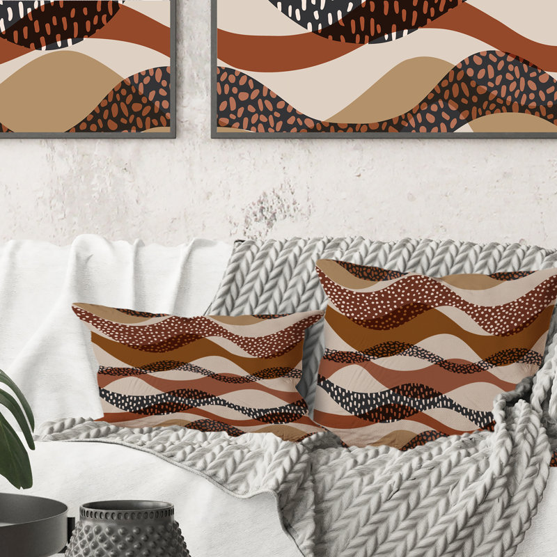 Abstract Throw Pillow, 16" x 16"
