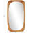 Cole And Grey Wood Oval Minimalistic Room Wall Mirror-744165704