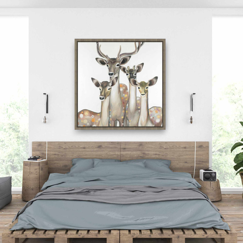 Groupe de cerfs abstraits