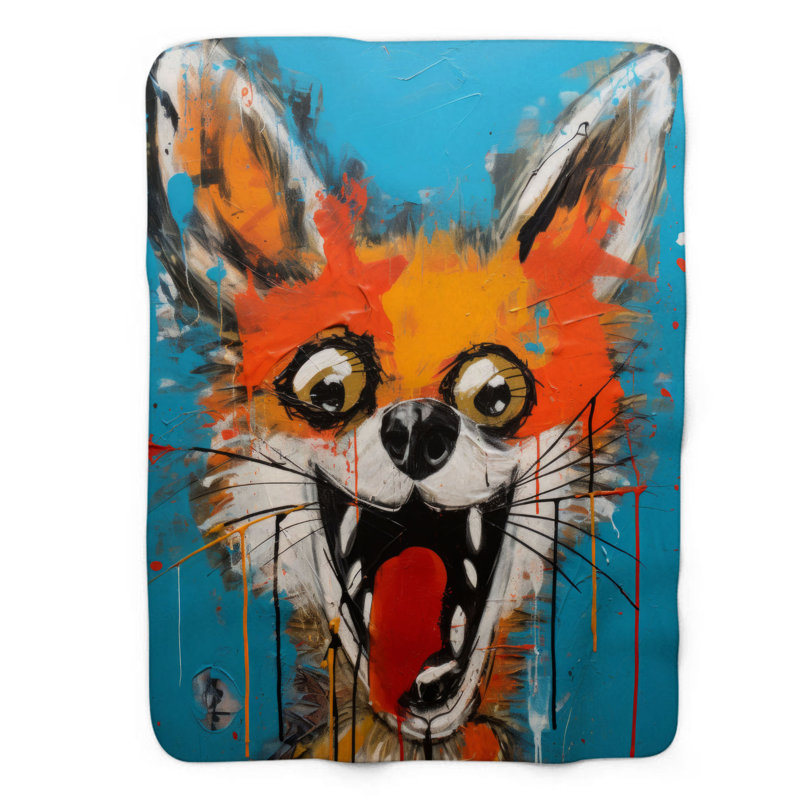 Cubism Critter - couverture de qualité supérieure 1 pièce, Lit simple
