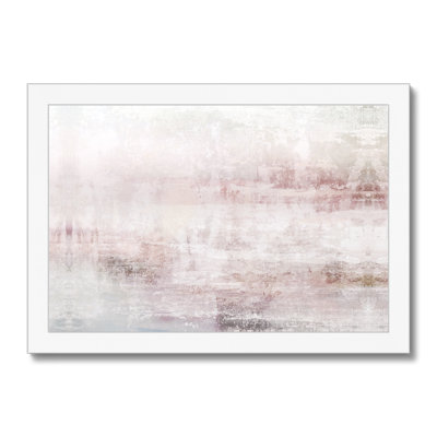 Merlot Blush Abstract - Painting Print