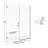 Celesta 59 in. W x 72 in. H Pivot Frameless Shower Door with Clear Glass-15662710-15662711