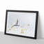 Great Egret Bird in Flight in Abstract - Picture Frame Painting Print-55735704-55735702