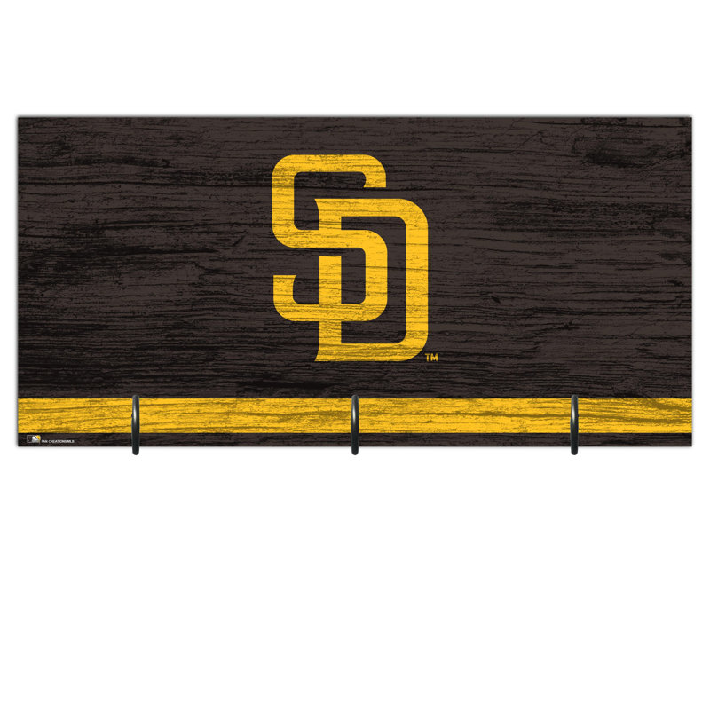 3 - Hook Wall Mounted Coat Rack, Padres