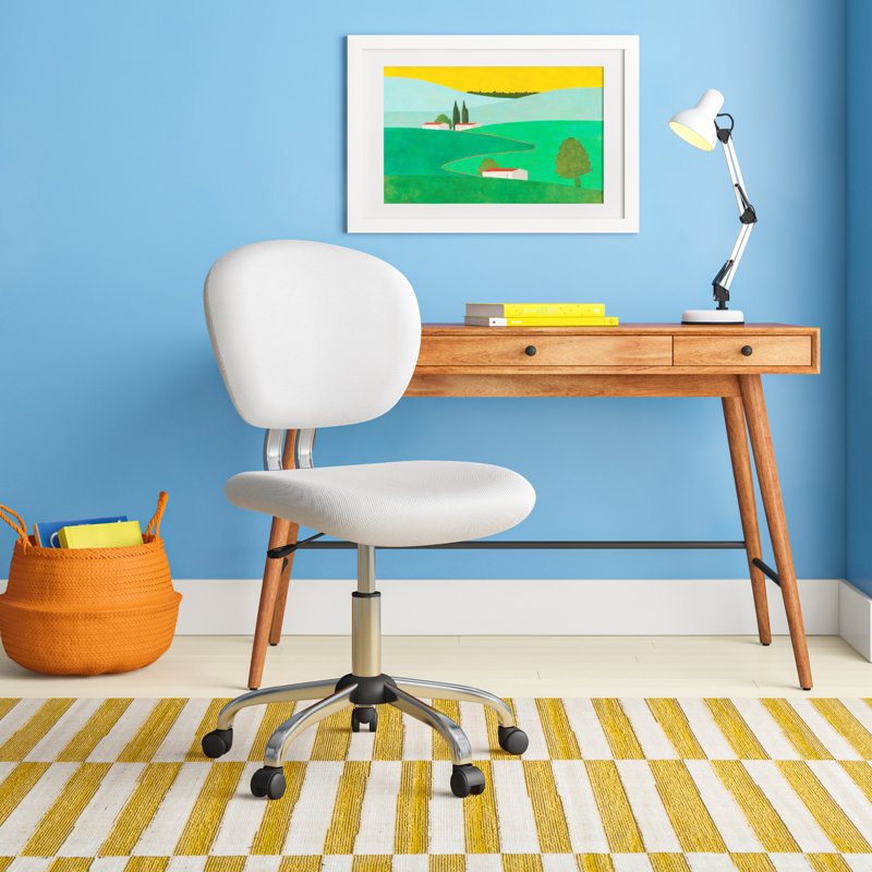 Chaise de bureau Beverly, Maille blanche