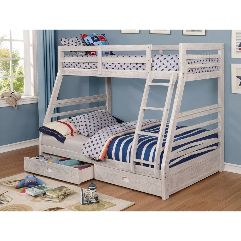 Harriet Bee Wycombe Twin Over Full 2 Drawer Standard Bunk Bed by ...