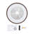 22.4" Ceiling Fan with Remote Control and LED Lights