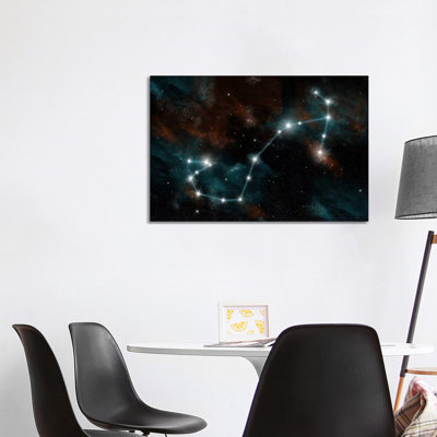 The Constellation Scorpio The Scorpion by Marc Ward - Wrapped Canvas Print