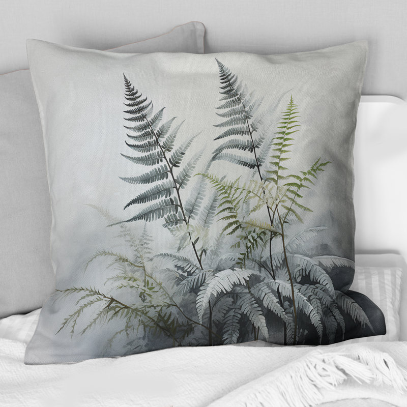 Coussin Ferns Silver Whispers III - Ferns