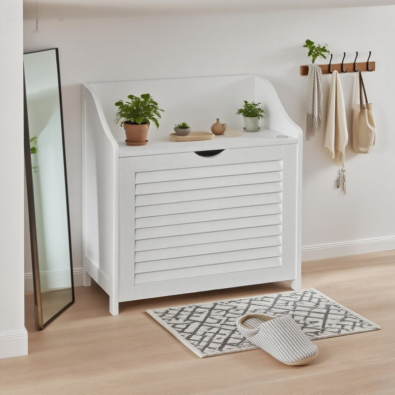 Wood Cabinet Laundry Hamper