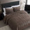 Vera Wang Chenille Box Solid Reversible Quilt Set