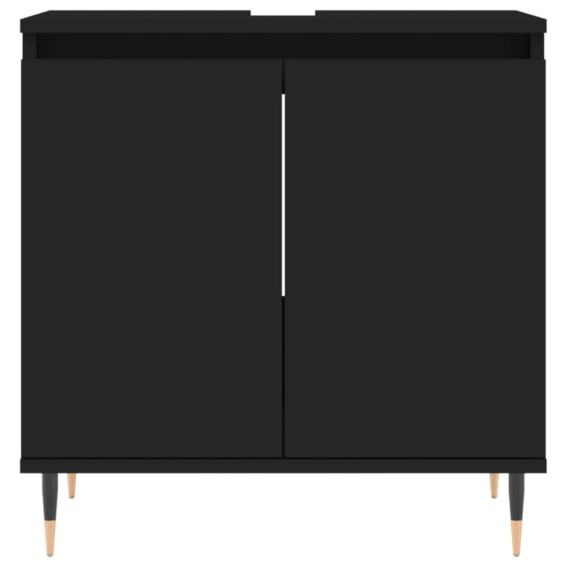 Makyrah Floor Mounted Bathroom Cabinet, Black