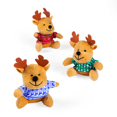 Christmas Reindeer Stuffed Holiday Accent