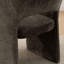 Chaises de salle à manger rembourrées modernes en chenille avec accoudoirs sculpturaux modernes-130004352
