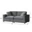 Canapé modulaire 2 pièces - Gris anthracite-129381438