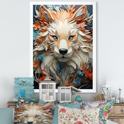 Portrait d'animal mystique sur toile
