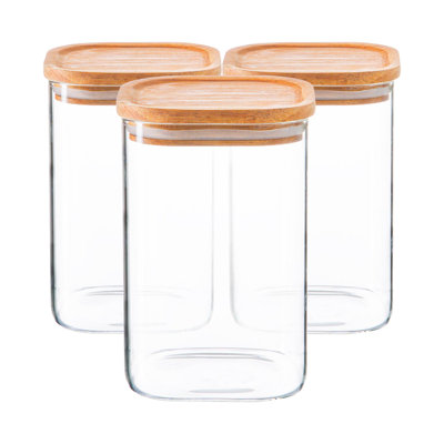 Glass Canister - Set of 3