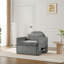 Fauteuil surdimensionné en chenille de style moderne