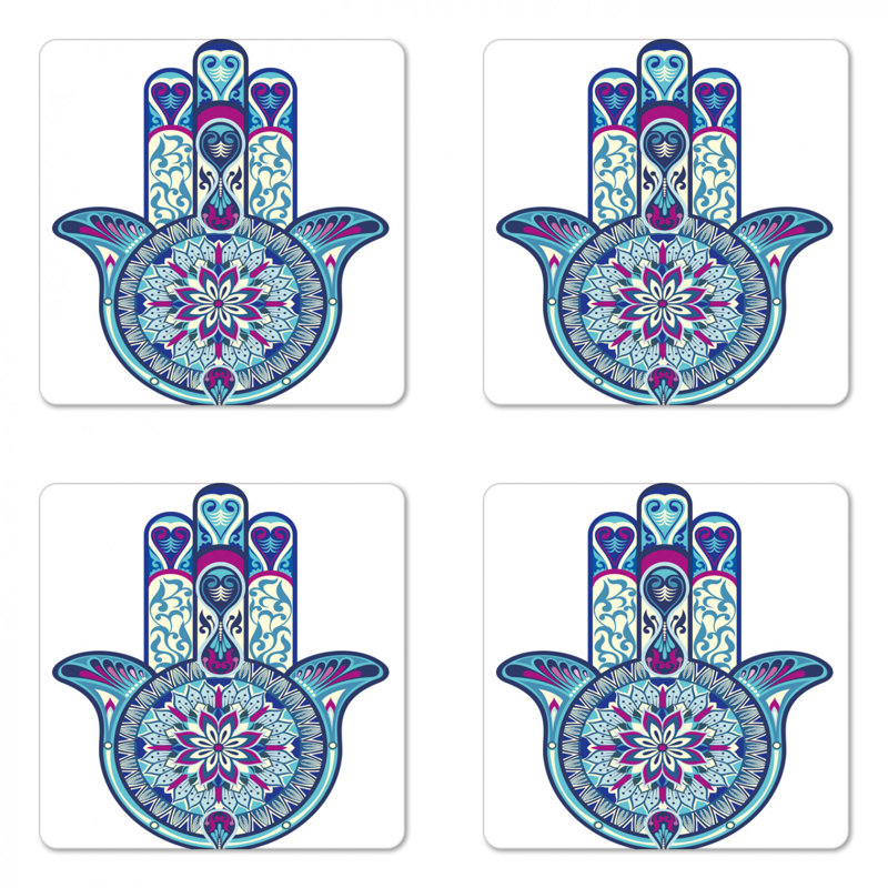 Square 4 Piece Coaster Set