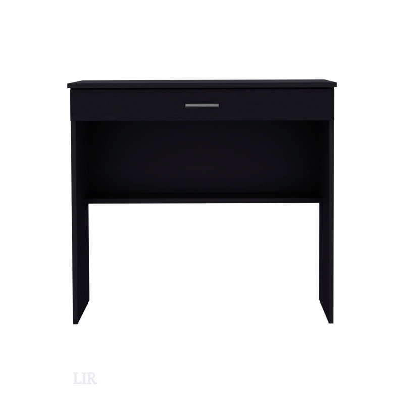 Bureau d'écriture compact à 80 ° C avec tiroir et tablette inférieure pour une utilisation efficace au bureau à domicile