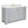 Freitas 60'' Solid Wood Single Bathroom Vanity with 1.5'' Carrara Marble Top, Rectangular Sink