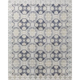 Classic Hand Knotted Geometric Shapes Area Rug