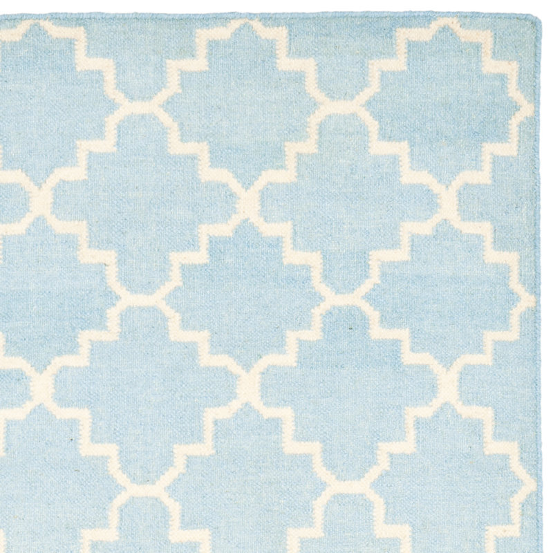 Valenzuela Geometric Wool Hand Woven Area Rug, Rectangle 91 x 152cm