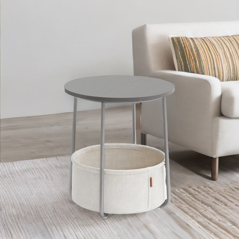 Andrzelika Bedside Lamp Table with Storage Basket